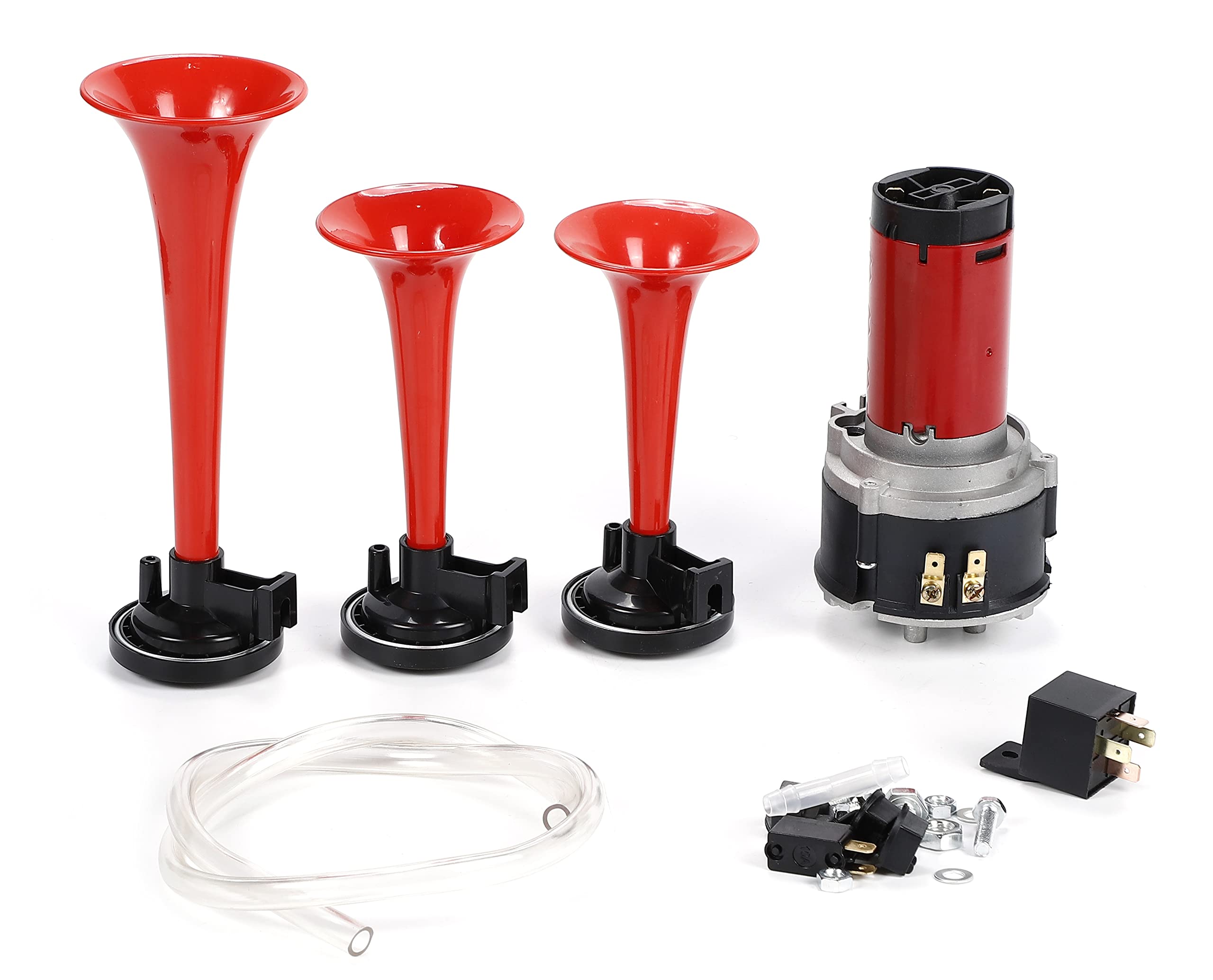 Amazon | エアホーン 3連 24v ラッパ ミュージックホーン